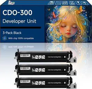 CDO-300 Developer Unit Compatible with Pantum CP2300 CP2500 CP2506DNPLUS CM7105DN Printers (3 Pack Black)