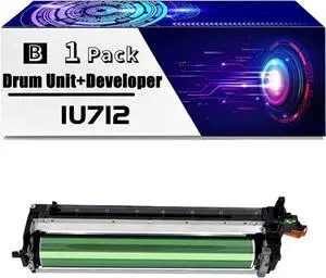 Compatible for Konica Minolta IU712 Drum Unit+Developer Unit for bizhub C659 bizhub C759 Printers, with Chip High Yield 120000 Pages, Durability (1 Pack Black)
