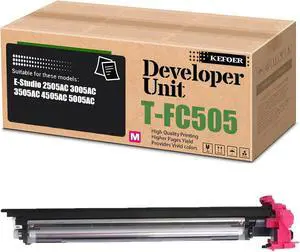 T-FC505 Developer Unit Compatible for Toshiba E-Studio 2505AC 3005AC 3505AC 4505AC 5005AC Printer (Magenta Developer Unit)