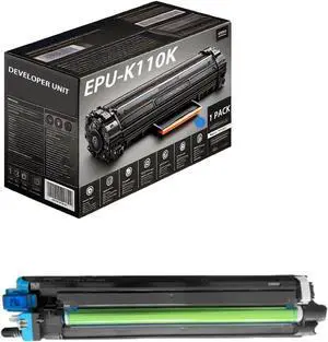 EPU-K110K EPU-K110C EPU-K110M EPU-K110Y Developer Unit Compatible for Toshiba E-Studio 4515AC 5015AC Printers, Includes Chip, High Yield 100000 Pages (Cyan)