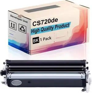 CS720de Developer Unit Compatible for Lexmark CX725de CX725dhe CX725dthe XC4140 Printers, High Yield 150000 Pages, Print More Pages (Black)
