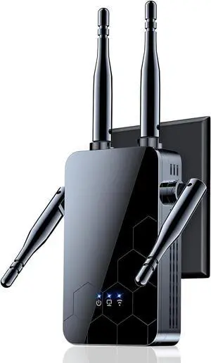 2025 WiFi Extender Internet Booster, 10000 Sq.ft Long Range Repeater Wireless Routers Amplifier, Support More Network Devices at Home
