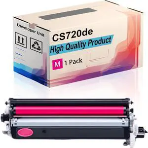CS720de Developer Unit Compatible for Lexmark C4150 CS720de CS720dte CS725de CS725dte Printers, High Yield 150000 Pages, Print More Pages (Magenta)