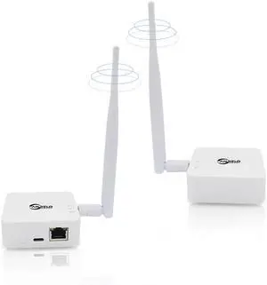 Wireless Bridge Point-to-Point, Ethernet Air Bridge Repeater,Long Range Wireless Access with High-Gain Antenna,typ c Power Port,2.4G WiFi Bridge Repeater,Supports 2600 feet Transmission Distance