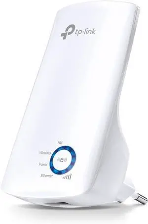 TPS-Link TL-WA850RE N300 Wireless Range Extender, Broadband/Wi-Fi Extender, Wi-Fi Booster/Hotspot with 1 Ethernet Port, Plug and Play, Built-in Access Point Mode