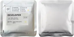 250g FC30 Developer Refill Powder Compatible with 2050c 2550c 2051c 2551c 2050 2550 2051 2551 Developer Unit Carrier Iron Powder(250g Yellow)