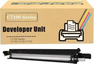 C7100 Series 607K07291 607K07280 607K07270 607K07260 Developer Unit Replacement Compatible for Xerox VersaLink C7120 C7125 C7130 Printer, High Yield 300,000 Pages Cyan