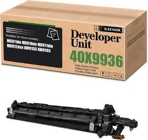40X9936 Developer Unit Replacement Compatible for Lexmark MS911de MX910de MX911dte MX912dxe XM9155 XM9165 Printer (1Pack Black)