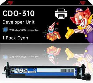 CDO-310 Developer Unit Compatible with Pantum CM7107DN CP2507DN Printers, Enhanced Durability, Ideal for High-Volume Printing (1 Pack Cyan)