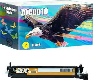 70C0D10 70C0D20 70C0D30 70C0D40 Developer Unit Compatible for Lexmark CS510de CS510dte CS517de CX510de CX510dhe CX510dthe CX517de Printers, High Yield 30000 Pages (Yellow)
