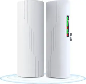 Pro Outdoor Wireless Bridge - Industrial 5.8GHz P2P Link for CCTV & Network Expansion | 1.86 Mile Range, 300Mbps with Enhanced Signal, IP67 Certified