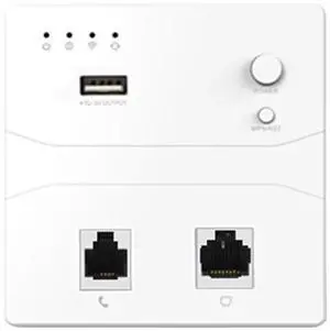 Wirieless 86 Panel Ap 300M Access Point Wf Extender 2.4Ghz in Wall Router with Usab Power Charging for Network Coverage