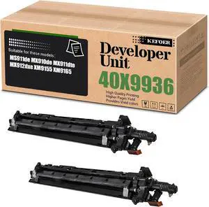 40X9936 Developer Unit Replacement Compatible for Lexmark MS911de MX910de MX911dte MX912dxe XM9155 XM9165 Printer (2Pack Black)