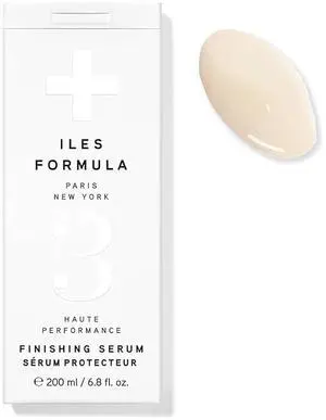 ILES FORMULA Finishing Serum  Heat, Humidity, UV Rays & Color Fade Protection - Anti-Frizz, Lightweight with Silk Extract, Macroloba Seed, Panthenol & Vitamins, 6.8 Fl Oz (200 ML)