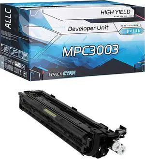 ALLC Compatible for Ricoh MPC3003 Developer Unit Work for Ricoh MP C3003 C3503 C4503 C5503 C6003 Printers, with Chip, High Yield 170000 Pages, Clear Printing (1 Pack Cyan)