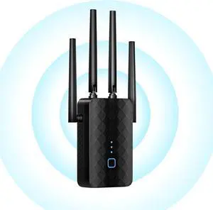 High-Speed and Strong Network1.2Gbps 5G Dual-Band WiFi Extender, Covering up to 10,000 Square Feet!