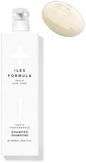 ILES FORMULA Shampoo - Sulfate, Paraben & Silicone Free - Deep Cleanse, Volumize, Detangle + Stops Breakage, Color & Extension Safe, with Macroloba Oil, Silk & Root Juices, 34 Fl Oz (1L)
