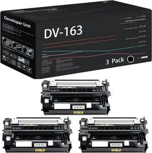 DV-163 Developer Unit Compatible for Kyocera ECOSYS Mita FS-1120D FS-1120DN FS-P2035d Printers, with Chip, High Yield 60000 Pages, High-Definition Printing (3 Pack Black) DV-163 Developer Unit Compatible for Kyocera ECOSYS Mita FS-1120D FS-1120DN FS-P2035d Printers, with Chip, High Yield 60000 Pages, High-Definition Printing (3 Pack Black)