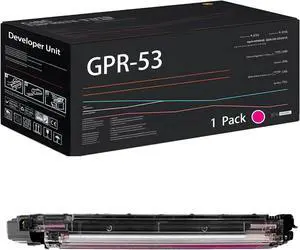 GPR-53 Developer Unit Compatible for Canon imageRUNNER Advance DX C3730i DX C3826i DX C3830i DX C3835i Printers, with Chip, High Yield 240000 Pages, High-Definition Printing (1 Pack Magenta)