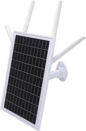 GOWENIC Solar Powered 4G LTE Modem Router, Wireless WiFi Router with 15W Solar Panel and IP66, for RV Security Camera Outdoor Streaming Remote Work (EU)