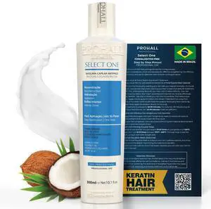 Brazilian Keratin Hair Treatment Blowout Complex Formaldehyde Free - PROHALL SELECT ONE 10.1oz/300ml - Keratina Queratina Brasileña Para Alisar el Pelo Sin Formol- Protein Hair Treatment