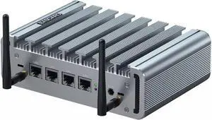 Fanless Firewall Appliance Router Celeron J4125 4 LAN 2.5G Network Card 8GB DDR4 RAM 128GB SSD 1TB HDD Firewall Mini PC HD VGA USB3.0 SIM Slot WiFi AES-NI VPN Router Auto Power On