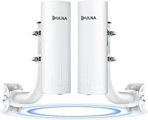 ULNA CPE966 Gigabit Wireless Bridge with 2 Packs Universal Bracket Mount