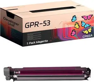 Compatible for Canon GPR-53 Developer Unit Work for Canon imageRUNNER Advance C3325i C3330i C3525i C3530i DX C3720i DX C3725i DX C3730i Printers, with Chip, High Yield 160000 Pages (Magenta)