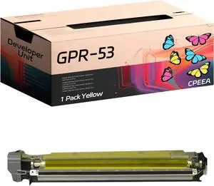GPR-53 Developer Unit Compatible with Canon imageRUNNER Advance C3325i C3330i C3525i C3530i DX C3720i DX C3725i DX C3730i Printers, High Yield 160000 Pages, Reliable Performance (Yellow)
