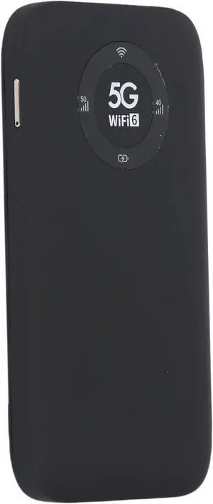 Cuifati 5G Mobile Hotspot with SIM Card Slot, 2.77Gbps WiFi 6 Portable WiFi Router up to 16 Users, Rechargeable 7100mAh Battery Hotspot Device, for Outtdoor Travel Dual Band (Black)