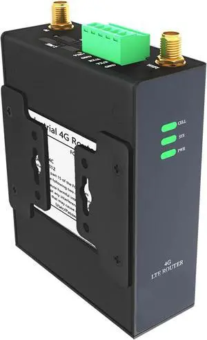 Industrial IoT 4G LTE Router, Cellular Router, LTE CAT4 + WiFi Router, Dual SIM Card Slots, Cloud Management, RS232/RS485 Support, US Full Frequency Band Supported, Support T-Mobile, AT&T & Verizon