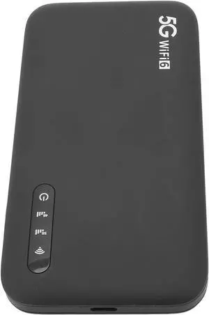 5G Mobile Hotspot, WiFi 6 Pocket WiFi with Sim Card Slot, Supports 16 Devices 5G Modem Router for Home Travel, 2.4GHz & 5.8GHz Double Band