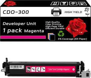 CDO-300 Developer Unit Compatible for Pantum CP2300 CP2500 CP2506DNPLUS CM7105DN CM7100 Printers, with Chip, High Yield 30000 Pages, Clear Printing (1 Pack Magenta)