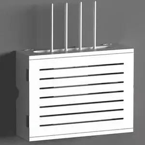 Wireless Router Box, Router Storage Box, WiFi Storage Box, No Punch Wall Mount Hidden Box, Multi-Purpose Modem Cable Organizer, Power Strip Cable Management Hidden Shelf(Color:A)