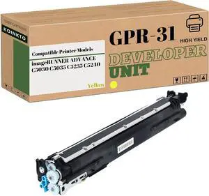 GPR-31 GPR31 Developer Unit Replacement for Canon ImageRUNNER Advance C5030 C5035 C5235 C5240 Printer (1-Pack Yellow)