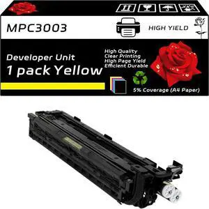 MPC3003 Developer Unit Compatible with Ricoh MP C3003 C3503 C4503 C5503 C6003 Printers, High Yield 170000 Pages, Vibrant Colors (Yellow)