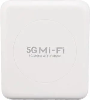 5G Wi Fi Mobile Hotspot, 2.4/5.8GHz Dual Band Portable Wi Fi Device, 10000mAh Cordless Hotspot Router with SIM Slot, 16 Devices Support, for Asian Version