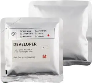 4 Pack Compatible Developer DV311 DV-311 for C220 C280 C360 Developer Unit Powder 210g(4pcs Magenta 210g) 4 Pack Compatible Developer DV311 DV-311 for C220 C280 C360 Developer Unit Powder 210g(4pcs Magenta 210g)