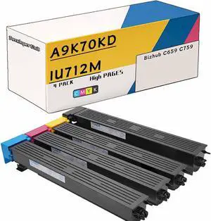 A9K70KD IU712M A9K70ED IU712Y A9K708D Developer Unit Compatible for Konica Minolta Bizhub C659 C759 Printers 1Pack