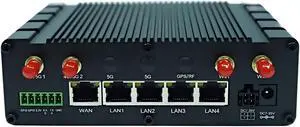 LINBLENET T280C-NA 4G LTE Industrial Router, 5-Port, 2.4GHz WiFi, RS232, Metal Case