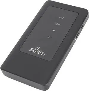Asixxsix 5G WiFi Mobile Hotspot Device, 2.4G 5.8G Dual Band High Speed Router with SIM Card Slot,16 Connected Devices, 4300mAh Rechargable Portable WiFi Hotspot for Travel
