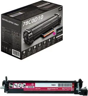 78C0D10 78C0D20 78C0D30 78C0D40 Developer Unit Compatible for Lexmark C2240 C2325 C2325dw C2425dw C2535 C2535dw CS421dn CS521 CX421 Printers,High Yield 125000 Pages (Magenta)