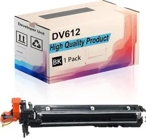 DV612 Developer Unit Compatible for Konica Minolta bizhub 552 652 C452 C552 C552DS C652 C652DS Printers, High Yield 114000 Pages, Print More Pages (1 Pack Black)