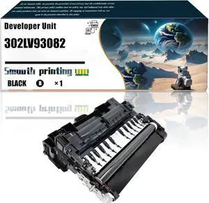Replacement Parts Developer Unit 302LV93082 Compatible with Kyocera FS-2100DN FS-4100DN FS-4200DN FS-4300DN Printers, Contains Chip and Clear Printing (1 Pack Black)