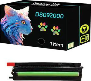 High Yield D8092000 Developer Unit Compatible for Savin C9020 C9020L C9025 Printers, Print Clearly (1 Pack Black)
