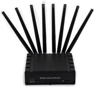 LINBLENET T300PRO1-5G-GL Industrial 5G Router, 4 Gigabit Ports, Dual Band WiFi, RS232&RS485, Black