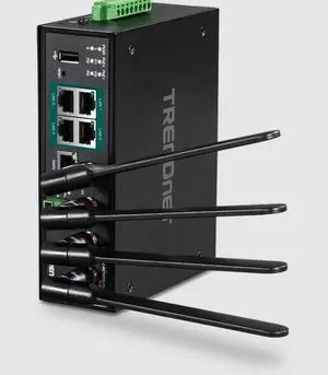 TI-WP100  Industrial AC1200 Wireless Gigabit PoE+ Router