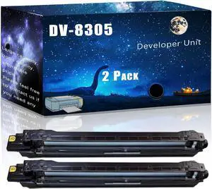 DV-8305 Compatible Developer Unit Replacement for Kyocera High Yield Compatible TASKalfa 3050ci 3051ci 3550ci 3551ci Printers, Meet Printing Needs (2 Pack Black)