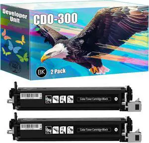CDO-300 Developer Unit Compatible for Pantum CP2300 CP2500 CP2506DNPLUS CM7105DN CM7100 Printers, High Yield 30000 Pages, Bright Colors Clear Printing (2 Pack Black)