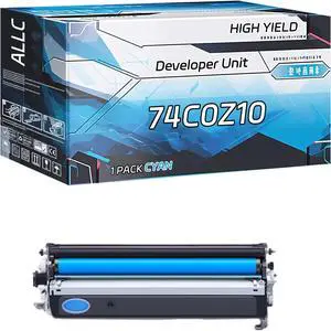 Compatible for Lexmark 74C0Z10 Developer Unit Work for Lexmark C4150 CS720de CS720dte CS725de CS725dte CX725de CX725dhe CX725dthe Printers (1 Pack Cyan)